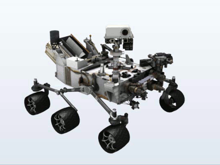 Mars Curiosity Rover model