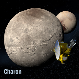 Illustration of New Horizon and Charon