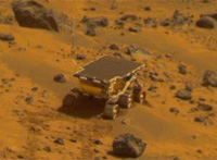 Mars Pathfinder rover, 30 martian days (or "sols") into its planned seven-day mission.