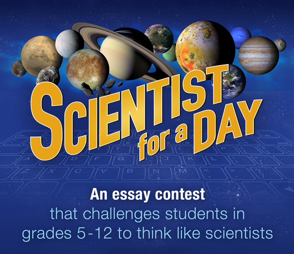 Promotion for Scientist for a Day essay contest