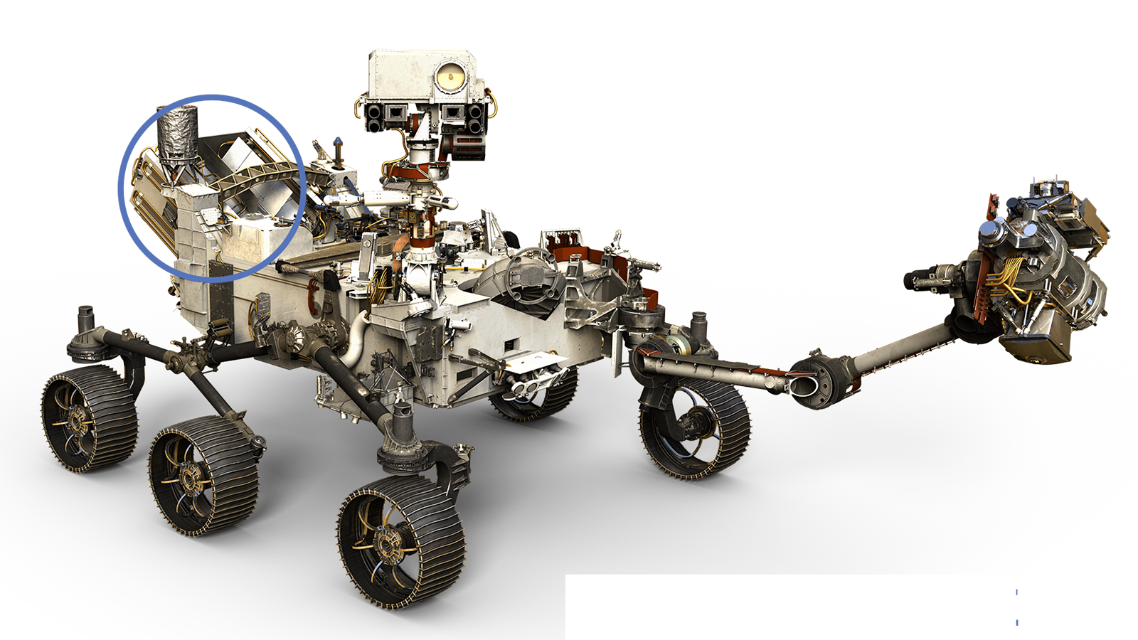 Illustration of Mars 2020 Rover