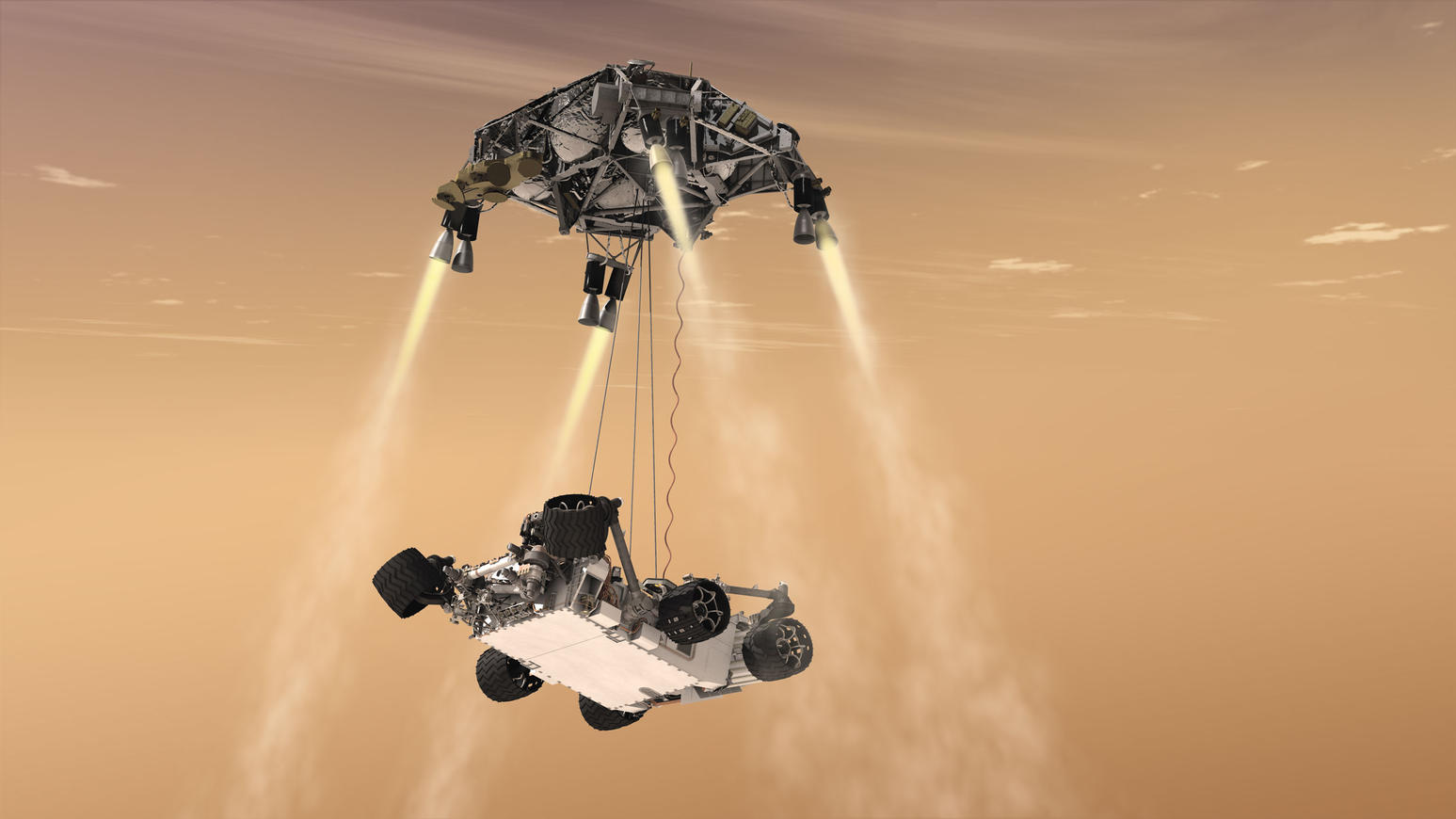 Mars 2020 Sky Crane