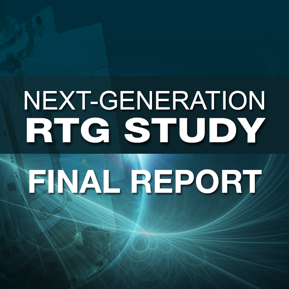request forms for Next-Generation RTG Study Final Report