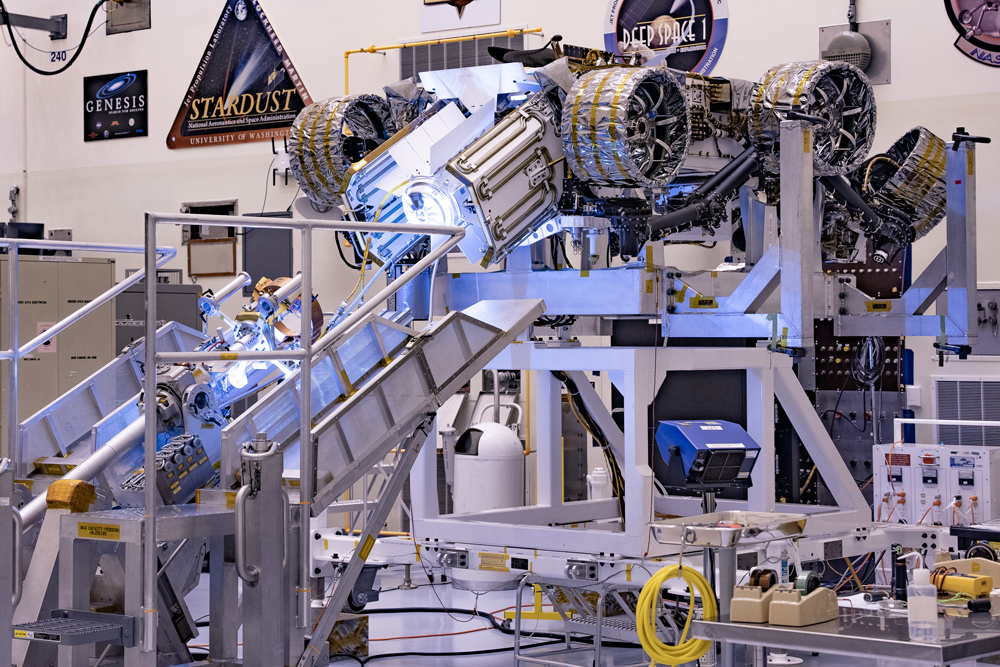 The Multi-Mission Radioisotope Thermoelectric Generator for NASA'S Mars 2020 Perseverance rover during a fit check 