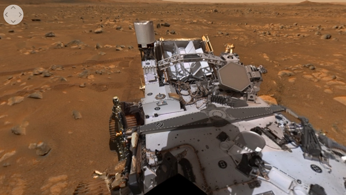 360 panorama taken by the Mars Perseverance Rover