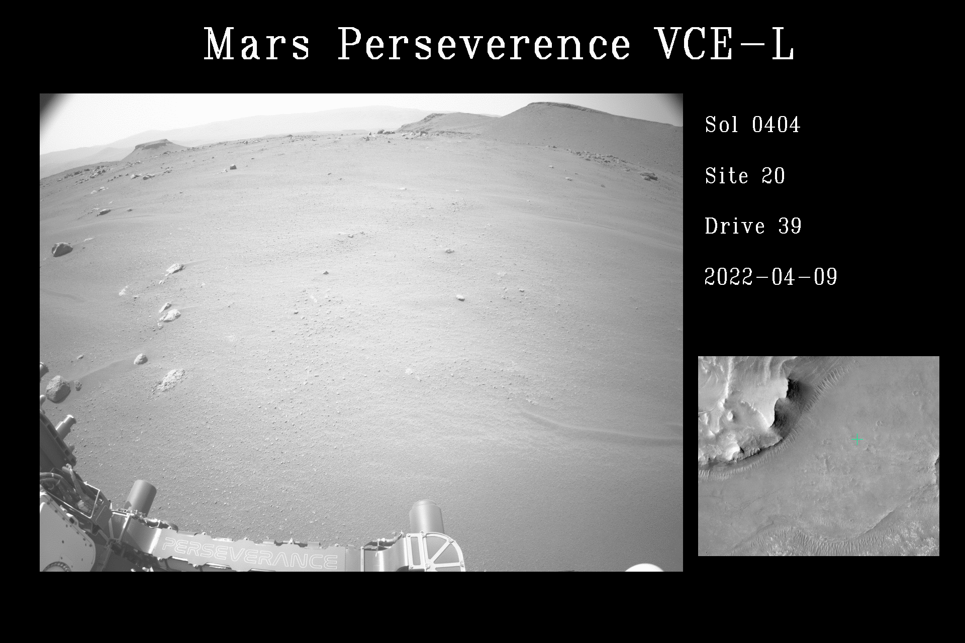 a video of the rover driving on Mars on its own