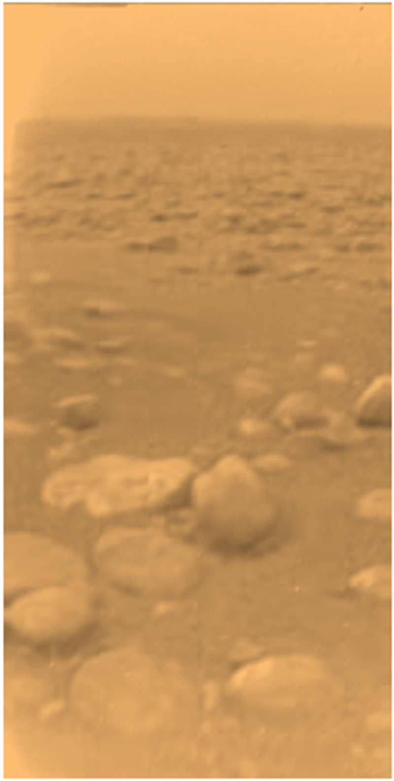 First Color View of Titan's Surface